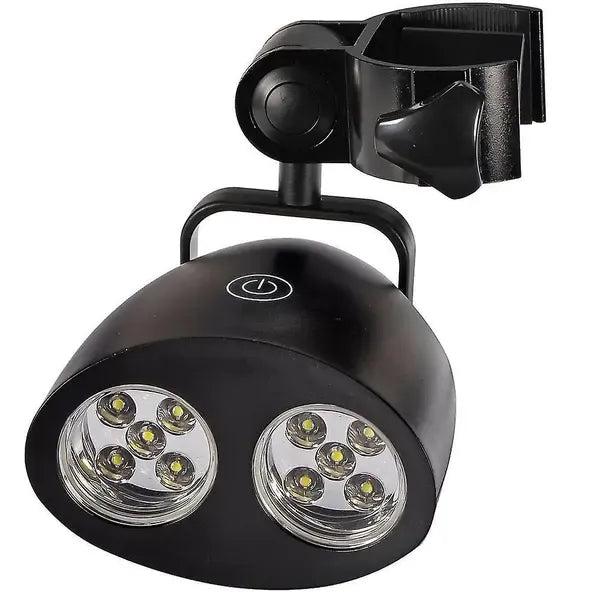 Grill Light With 360 Degree Rotation, Heat Resistant LED Clip On BBQ Light for Grilling, Camping and Outdoor Use, Black
