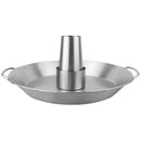 Stainless Steel Turkey Roaster Pan with Handles for Outdoor BBQ Picnic and Home Grilling Silver 35 x 4 cm
