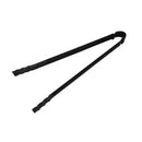 2 Pack Charcoal Tongs Iron Metal Handle Multipurpose Food Clamps for Outdoor Grilling Camping Picnic Fireplace