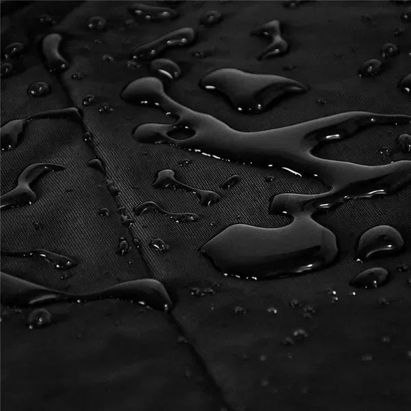 Waterproof Charcoal Grill Cover UV Resistant Weatherproof Protection for Outdoor Camping Black 124 x 65 x 101 cm