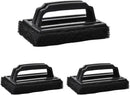 3 Pack Grill Cleaning Brush Set, Deep Cleaning PP Bristle Scrubber With Handle for Gas, Charcoal and Electric Grills, Black