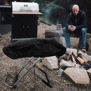Compact Grill Cover Adjustable Elastic Hem 210D Oxford Fabric for Outdoor Gas Charcoal Grills Black 100 x 47 x 25 cm