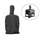 Pizza Oven Cover Waterproof Polyester Protective Cover for Outdoor Wood Fired and Charcoal Pizza Ovens Black 170 x 65 x 55 cm