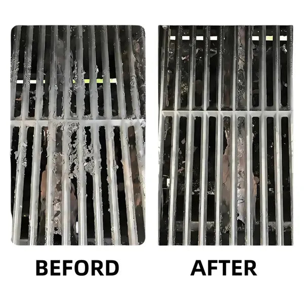 2 Pack Grill Brush and Scraper Set, Lightweight Double Sided 3-in-1 Plastic BBQ Cleaning Brush for Gas and Charcoal Grills