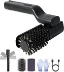 Rechargeable Electric Grill Cleaning Brush, Cordless 3 Speed Stainless Steel Brush Head, IPX5 Waterproof for Gas and Charcoal Grills, Black