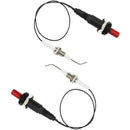 3 Pack Universal Piezo Ignition Kits with Ceramic Electrodes and Wires for Gas Grills, Stoves and Fireplaces, Black and White, 30 cm