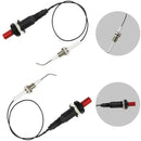 3 Pack Universal Piezo Ignition Kits with Ceramic Electrodes and Wires for Gas Grills, Stoves and Fireplaces, Black and White, 30 cm
