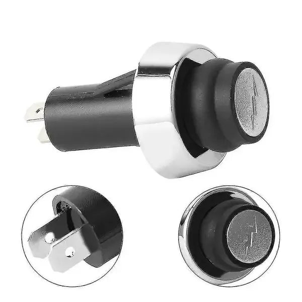 Grill Igniter Button Switch Replacement for Weber GS4 Genesis II and Spirit II E310, Ignition Knob, Black Silver