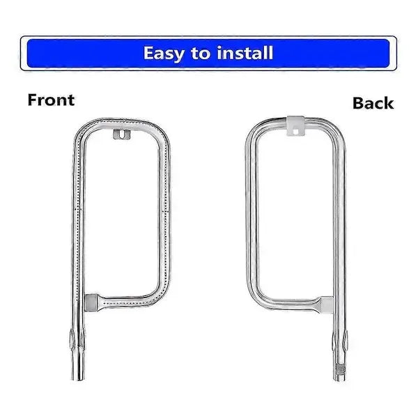 Stainless Steel Gas Grill Burner Tube Replacement for Weber Q100, Q120, Q1000, Q1200 and Baby Q Grills, Silver, 43 cm