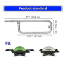 Stainless Steel Gas Grill Burner Tube Replacement for Weber Q100, Q120, Q1000, Q1200 and Baby Q Grills, Silver, 43 cm