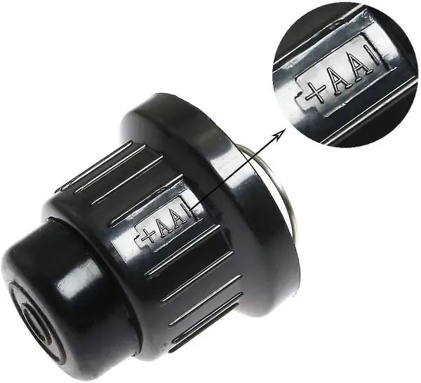 2 Pack AA Battery Push Button Igniter Caps Replacement for Gas Grill Spark Generator, for Gas Grill Repair and BBQ Maintenance, Black