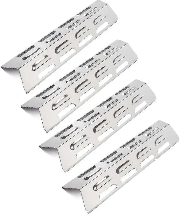 4 Pack Gas Grill Heat Plate Replacement Stainless Steel Heat Shield for Kenmore Master Forge Grills 40.9 x 10 cm