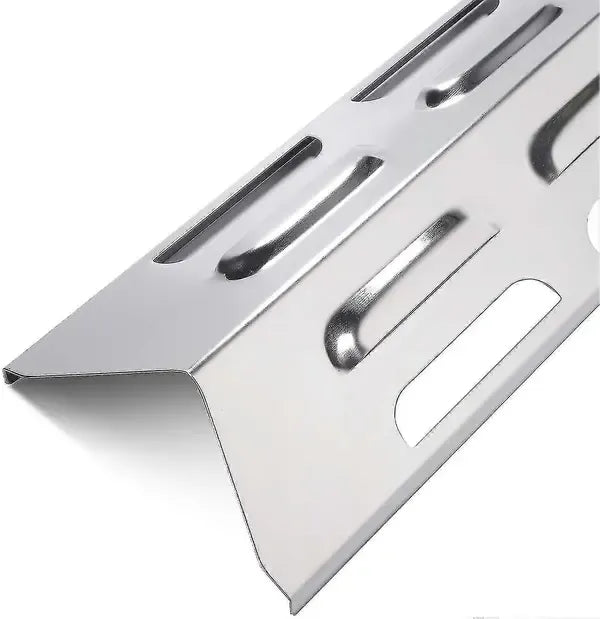 4 Pack Gas Grill Heat Plate Replacement Stainless Steel Heat Shield for Kenmore Master Forge Grills 40.9 x 10 cm