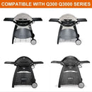 Grill Igniter Kit Replacement for Weber Q300 Q3000, Push Button Piezo Ignition, Plastic Alloy, 60092 Compatible
