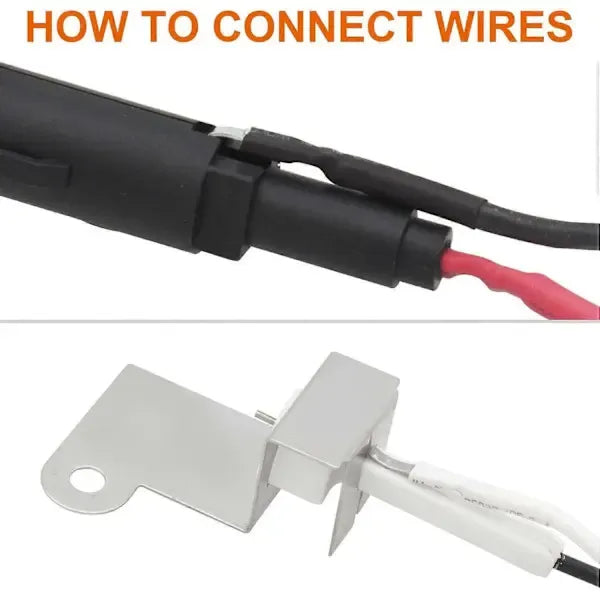 Grill Igniter Kit Replacement for Weber Q300 Q3000, Push Button Piezo Ignition, Plastic Alloy, 60092 Compatible