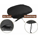 600D Waterproof Grill Cover with UV Protection for Weber Q100, Q1000, Q1200, Q1400 and Baby Q Portable Gas Grills, Black