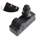 BBQ Grill Igniter Push Button Replacement, 2 Outlet AAA Battery Spark Generator for Gas Grills, Metal and Plastic, Black