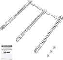 Grill Burner Replacement Set for Weber Spirit 300 Series, 304 Stainless Steel, Front Control Models, Silver
