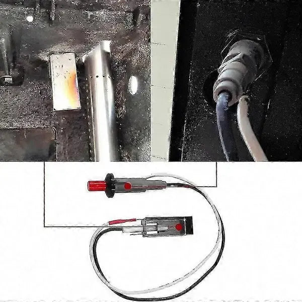 Grill Ignition Replacement Kit for Weber 7510 Spirit Genesis Silver Gold Platinum Gas Grills, for Camping, Picnics and Cooking, Black