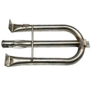 U Shaped Gas Grill Burner Tube Stainless Steel Adjustable Universal Replacement for Gas Grills Silver