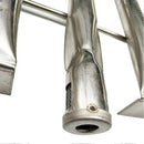 U Shaped Gas Grill Burner Tube Stainless Steel Adjustable Universal Replacement for Gas Grills Silver