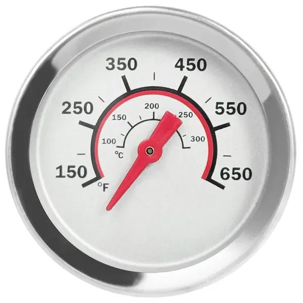 Waterproof Grill Lid Thermometer Replacement for Char-Broil G432-8L00-W1, Stainless Steel Heat Indicator with 5 cm Dial