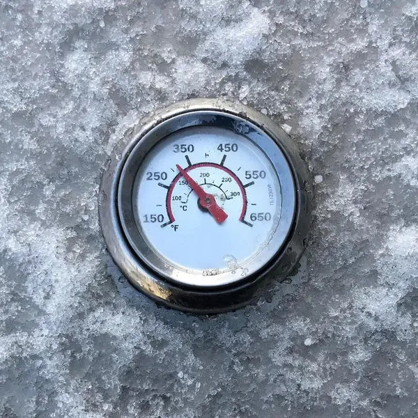 Waterproof Grill Lid Thermometer Replacement for Char-Broil G432-8L00-W1, Stainless Steel Heat Indicator with 5 cm Dial