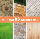 Round Fire Pit Mat with 3-Layer Fireproof Heat Insulation for BBQ Grills, Patios, Decks, Camping and Outdoor Ground Protection, Grey