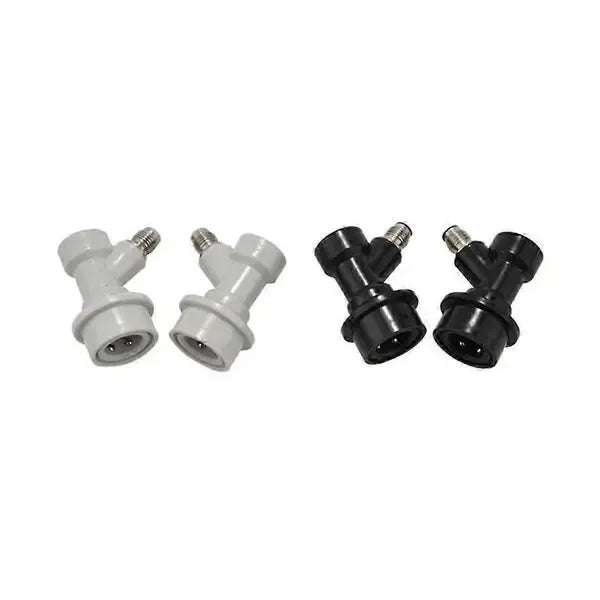 4 Pack MFL Ball Lock Disconnects for Gas and Liquid Keg Lines, 1/4 Inch Quick Connect Fittings, Black and White