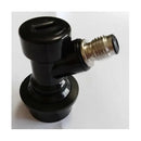 4 Pack MFL Ball Lock Disconnects for Gas and Liquid Keg Lines, 1/4 Inch Quick Connect Fittings, Black and White
