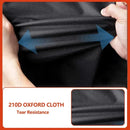 Round Grill Cover 210D Oxford Fabric Waterproof Tear Resistant UV Resistant for Outdoor BBQ Grills 62 x 105 cm