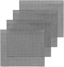 5 Pack Grill Mesh Mats, Reusable Cuttable Non-Stick PTFE Coated Fiberglass for BBQ, Camping and Picnic, Black 40 x 33 cm