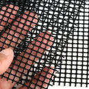 5 Pack Grill Mesh Mats, Reusable Cuttable Non-Stick PTFE Coated Fiberglass for BBQ, Camping and Picnic, Black 40 x 33 cm
