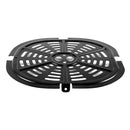 Non-Stick Metal Air Fryer Crisper Plate Replacement for 5 qt Square Air Fryers, Dishwasher-Friendly Grill Pan, Black, 20 cm