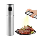 100 mL Stainless Steel Oil Spray Bottle, BPA-Free Fine Mist Oil Dispenser for Cooking, Grilling, Salads and Air Fryer Use