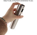 100 mL Stainless Steel Oil Spray Bottle, BPA-Free Fine Mist Oil Dispenser for Cooking, Grilling, Salads and Air Fryer Use