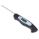 Digital Meat Thermometer With Foldable Probe LCD Display for Cooking Grilling Baking Milk Bath Water Black