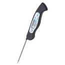 Digital Meat Thermometer With Foldable Probe LCD Display for Cooking Grilling Baking Milk Bath Water Black