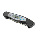 Digital Meat Thermometer With Foldable Probe LCD Display for Cooking Grilling Baking Milk Bath Water Black