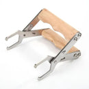 Bee Hive Frame Lifter Tongs Stainless Steel With Wooden Handle for Beekeepers Hive Inspection and Honey Harvesting