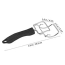 2 Pack Oven Tray Grippers Stainless Steel Hot Plate Tongs with Heat Resistant Handle for Kitchen Baking Black