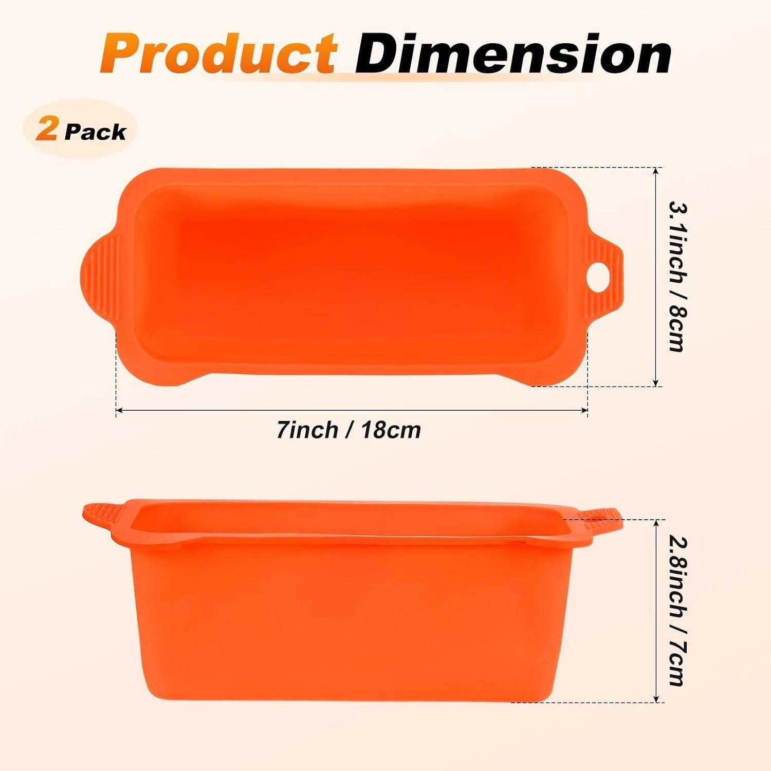2 Pack Reusable Silicone Grease Cup Liners, Heat Resistant Drip Tray Inserts for 17, 22, 28 and 36 Inch Griddles, Orange