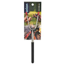 Telescopic Campfire Roasting Fork, Double Prongs, Stainless Steel, Rotating Handle, for Camping, Picnics and Outdoor Cooking, Black