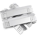 4 Pack Universal Stainless Steel Grill Heat Plates, Flavorizer Bar Replacements for Most Gas Grills, Silver, 38 x 10 cm