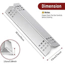 4 Pack Universal Stainless Steel Grill Heat Plates, Flavorizer Bar Replacements for Most Gas Grills, Silver, 38 x 10 cm