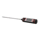Digital Food Thermometer with Stainless Steel Probe for BBQ Meat, Baking, Coffee, Baby Food and Bath Water, Black
