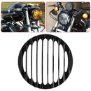 15 cm Motorcycle Headlight Grille Guard CNC Aluminum for XL883 XL1200 2004-2014, for Vehicle Protection, Repair and Replacement, Black
