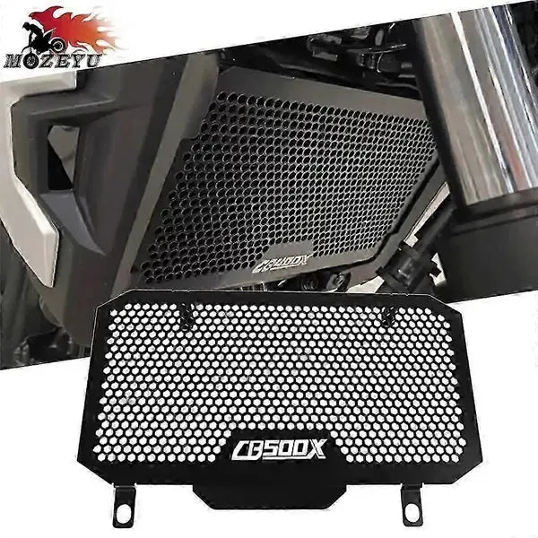 Motorcycle Radiator Guard Grille CNC Aluminum Protector for Honda CB500X CB500F 2013-2022 CB400X CB400F 2013-2015 Black