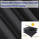 420D Waterproof Grill Cover Oxford Fabric for Weber Q1000 Q2000 Series Outdoor BBQ Protection Black 54 x 76 x 69 cm