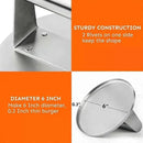 Stainless Steel Burger Smasher Press With Raised Edge for Smash Burgers, Grill and Home Cooking, 15 cm